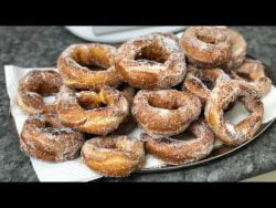Rosquillas fritas (receta de mi madre) con Thermomix/ Justa Molina. #Cocinadoconjusta