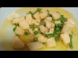 Sepia con guisantes, fácil y rico con Thermomix