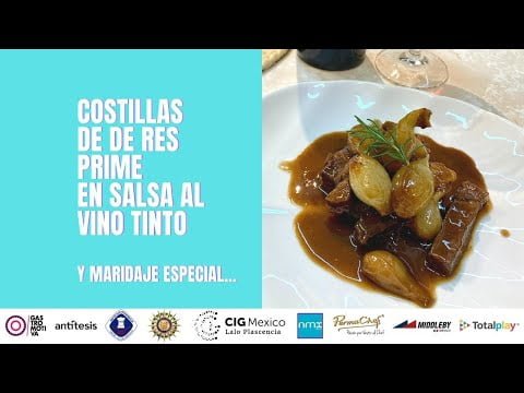 #shorts #receta costilla en salsa de vino tinto con maridaje #cocinafrancesa #costilladeres