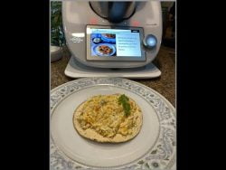 Tostadas de ensalada de pollo con jocoque en #Thermomix #shorts