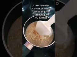 Una opción saludable para desayuno 🥰🙌🏾 #desayuno #saludable #avena #receta