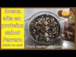 Avena alta en proteína Ferrero | #Receta #Avena #Ferrero #Recipe #FerreroRocher #Oats
