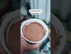BIZCOCHO MICROONDAS #receta #recetas #recetasfaciles #recetafacil #microondas #viral #parati #Short