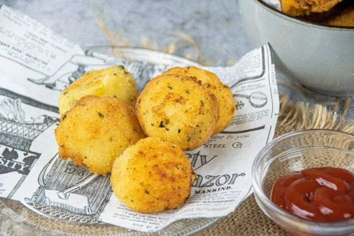 Bolas fritas de patata