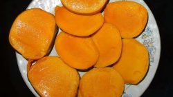 Ceviche de mango y mandarina