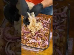 Ceviche marinado en salsas #receta #ceviche #shrimp #camaron #ruteandoando