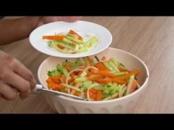 ENSALADA DE ZANAHORIA CON CHAYOTE I RECETA SENCILLA Y RÁPIDA