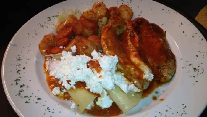 Filetes de pechuga de pollo con adobo mexicano, en freidora de aire