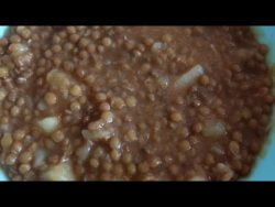 Lentejas con boletus, fácil y rico con Thermomix
