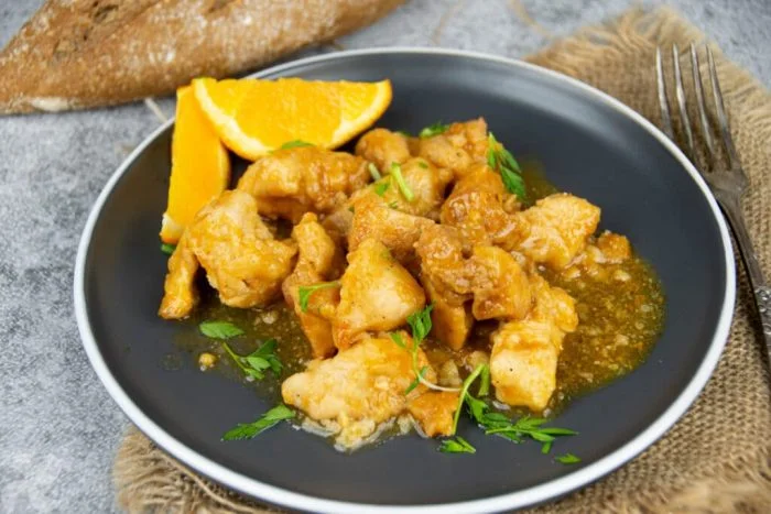 Pechuga de pollo a la naranja