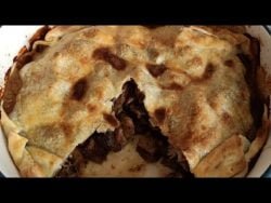 Pie de pollo y setas, fácil y rico con Thermomix