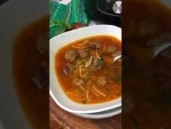 Receta Completa en mi canal 🤤🤩 Fideos con Albóndigas #shorts #solecitoentucocina #fyp #receta