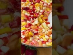 Receta Completa en mi Canal 🤩 Cóctel de Frutas #shorts #solecitoentucocina #fyp #receta #viral #for