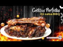 Receta – Costillitas al Horno con Salsa BBQ / Cocinando en Casa