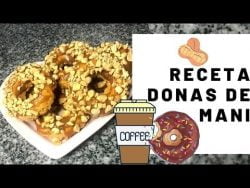 #Receta DONAS DE MANI, fáciles, ricas y saludables.