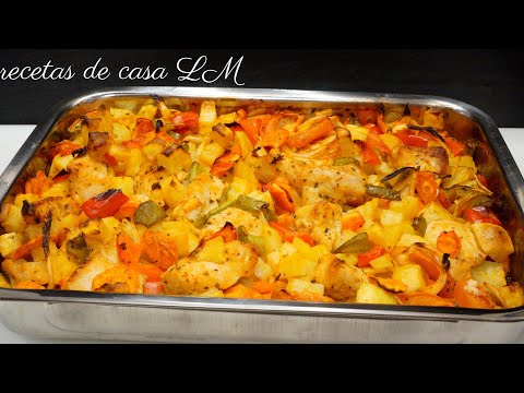 RECETA FÁCIL POLLO TIERNO Y JUGOSO QUE LO TIENE TODO FÁCIL RÁPIDO Y DELICIOSO | RECETA SALUDABLE