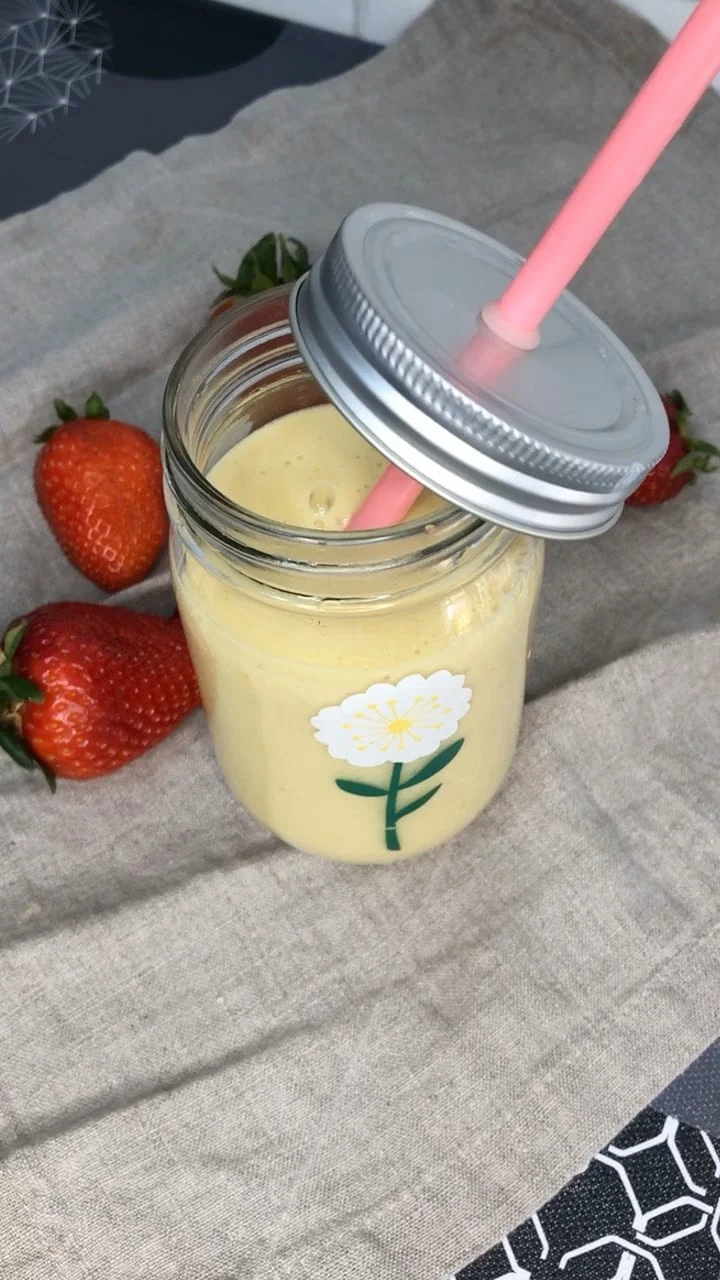 Smoothie de mango y plátano