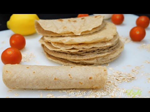 TORTILLAS DE AVENA SOLO 3 INGREDIENTES RECETA SALUDABLE BAJA EN CALORÍAS