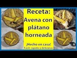 Banana baked oats | Receta #Avena #Plátano #Horneada #Receta #Banana #Baked #oats #recipe