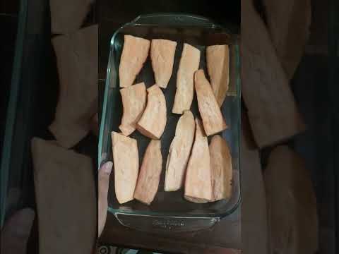 Camotes asados en horno. #receta súper fácil de preparar. #recetasmexicanas #recetasfáciles