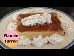 Como hacer flan casero de turrón en Thermomix varoma sin horno y sin cuajada