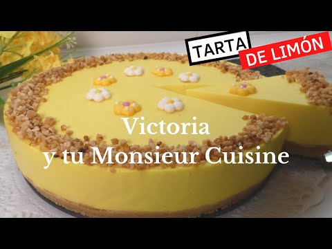 Cómo hacer una TARTA DE LIMÓN en Monsieur Cuisine y Thermomix