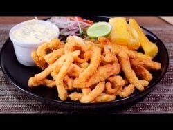 Como preparar chicharrón de pota receta fácil| A COCINAR