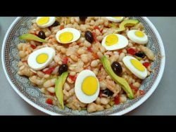 Ensalada de judias blancas con thermomix