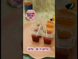 Paletas de hielo de mango con chamoy #receta #paletasdehielo #shorts