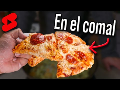 Pizza en el Comal #shorts #pizza #receta #food