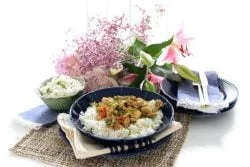 Pollo al curry con basmati