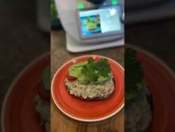 Portobellos rellenos de pollo low carb en Thermomix #shorts