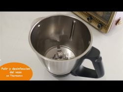 Pulir y desinfeccion del vaso en Thermomix