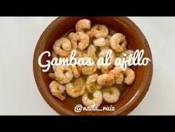 Receta facil Gambas ala ajillo con thermomix