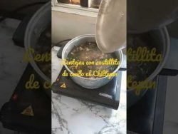 #Receta Lentejas con costilla de cerdo al Chiltepin…