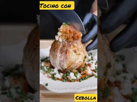 TOCINO con CEBOLLA una deliciosa #receta #shorts #shorts #youtubeshorts #delicioso #facil