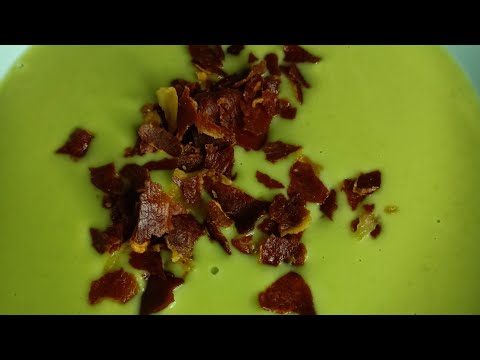 Vichyssoise de guisantes, fácil y rico con Thermomix