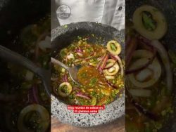 Aguachile de NY con Chiltepin #shorts #salsa #receta #deli #spicy