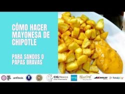 cómo hacer mayonesa de chipotle #shorts #mayonesa #receta #papasbravas