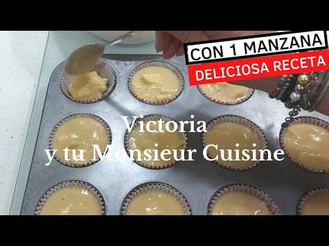 Con una manzana🍎haz este rico postre en Monsieur Cuisine y Thermomix
