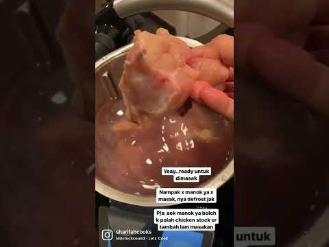 Defrost Ayam guna Thermomix