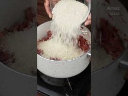 FRIJOLES CON ARROZ RELLENO #shorts #receta #cocina #comida