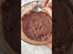 Ganache de chocolate sin crema de leche 😋🍫 #shorts #ganachesincrema #ganache #receta #reposteria