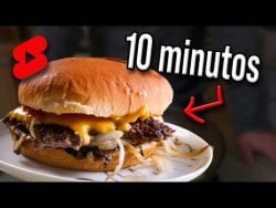 #Hamburguesa con cebolla 🍔 #shorts #receta #comida