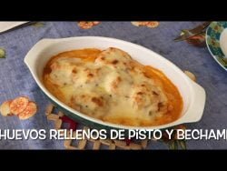 Huevos rellenos de pisto y bechamel con Thermomix/ Receta de Justa Molina #JustaMolina
