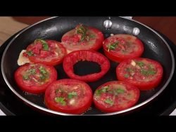 Me encanta hacer tomates así, deliciosa receta.