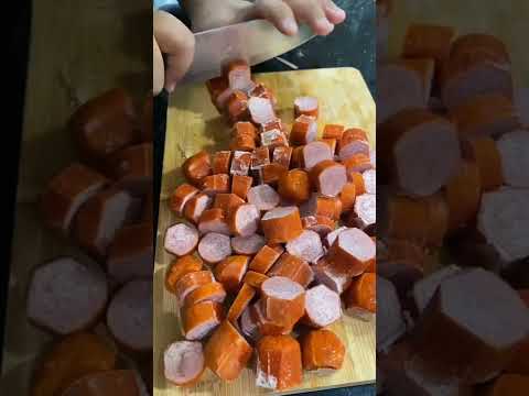 Melhor comida com salsicha do mundo 🤤#receitasrapida #receita #receitas #receta #recetas #receitas