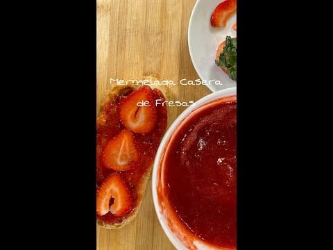 Mermelada Casera de fresas 🍓 #mermelada #mermeladacasera #mermeladadefresa #fresa #receta #shorts