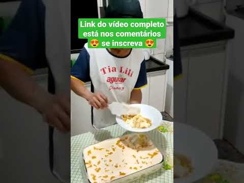 PAVÊ DE PÊSSEGO, PENSE EM UMA SOBREMESA MARAVILHOSA😁#shorts #bolos #receitas #receta #comidareal #fy