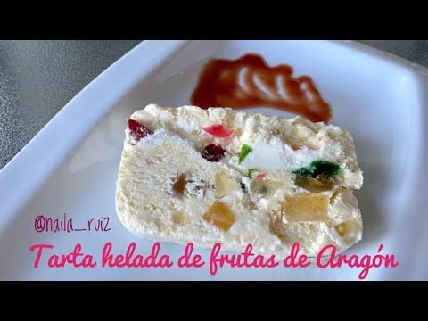 Receta fácil Tarta helada de frutas de Aragón con thermomix receta con subtítulos